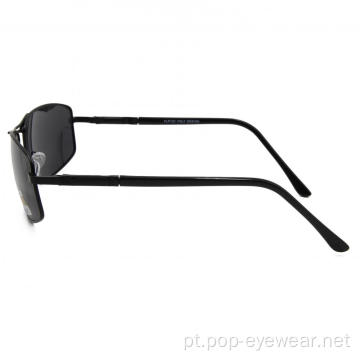 óculos de sol piloto de metal exclusivos da moda